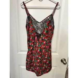 Victoria's Secret Gold Label‎ Vintage Tulip Chemise S Multicolor Lace Slip Dress